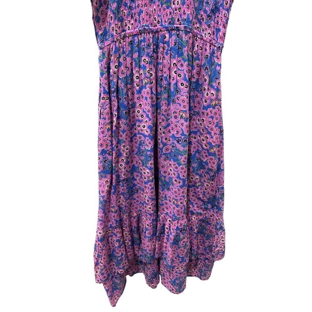 Banjanan Pink & Blue Floral Midi Dress - Picture 10 of 16